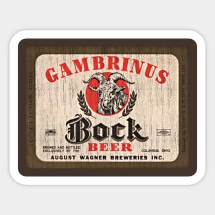 Bock Beer Label Sticker